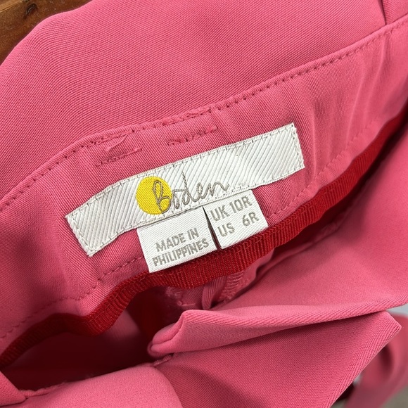 BODEN Melina Trouser‎ Pant Blush Pink size 6R Paperbag Pant - Picture 5 of 12